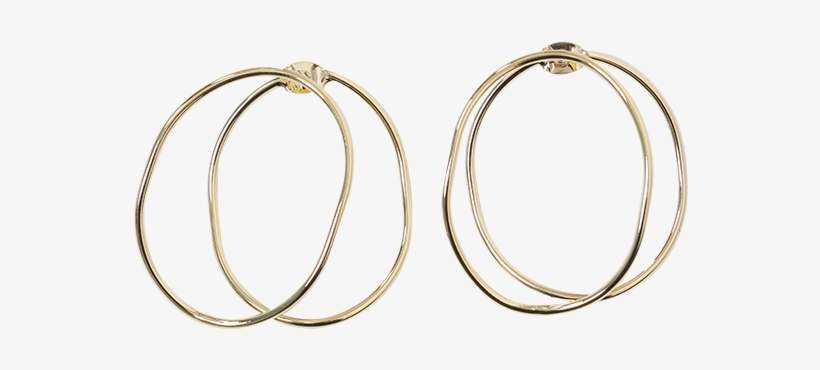 Front And Back Hoop Earrings By Stylenanda - Earrings, transparent png download
