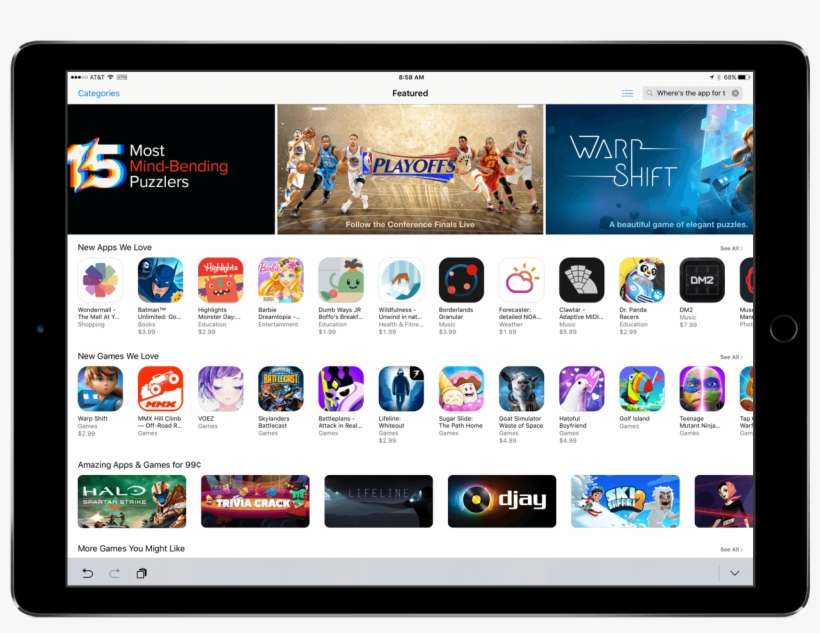 Fixing App Store Discovery - Tablet Computer, transparent png download