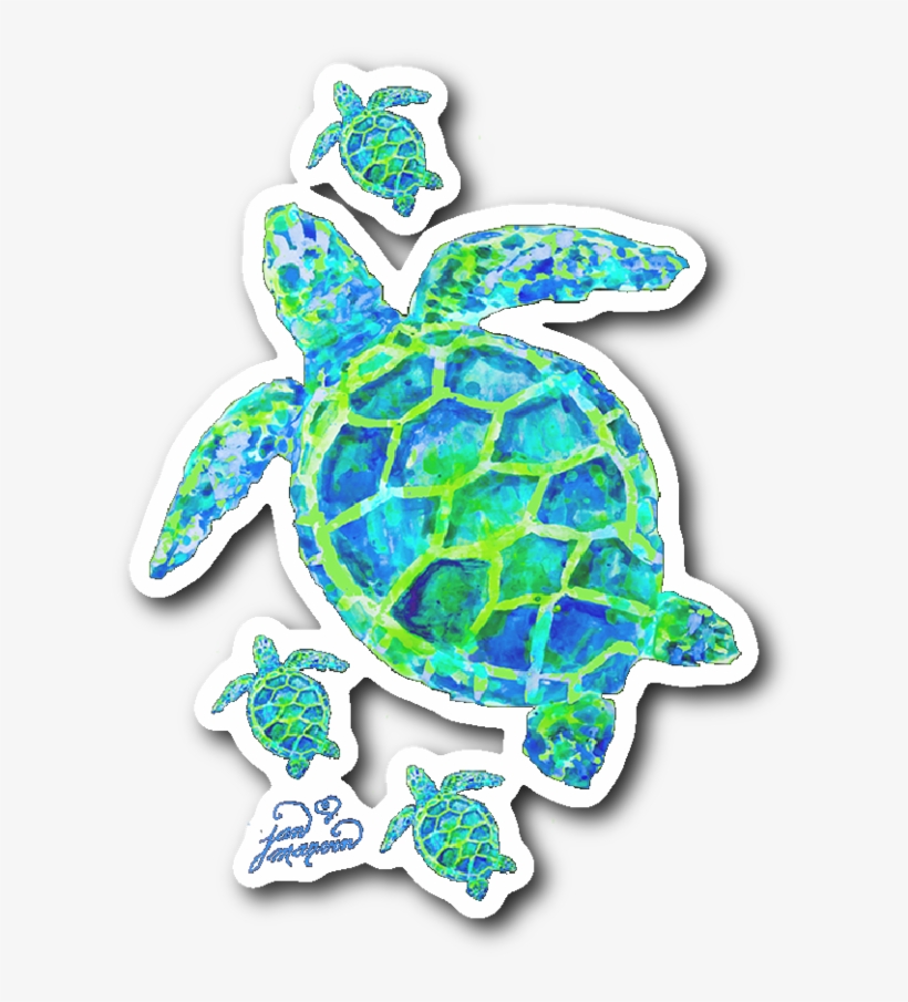 Green Jan Marvin Art Studio Sea Turtle Pictures, Cute - Turtle Iphone Xr Cases, transparent png download