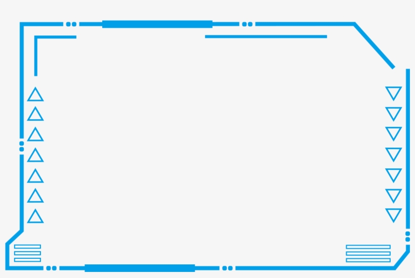 Fronteira De Tecnologia Azul Futurista Png E Psd - Diagram, transparent png download