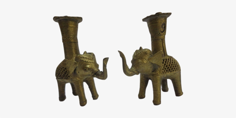 Handmade Brass Metal Dhokra Handicraft Small Elephant - Indian Elephant, transparent png download