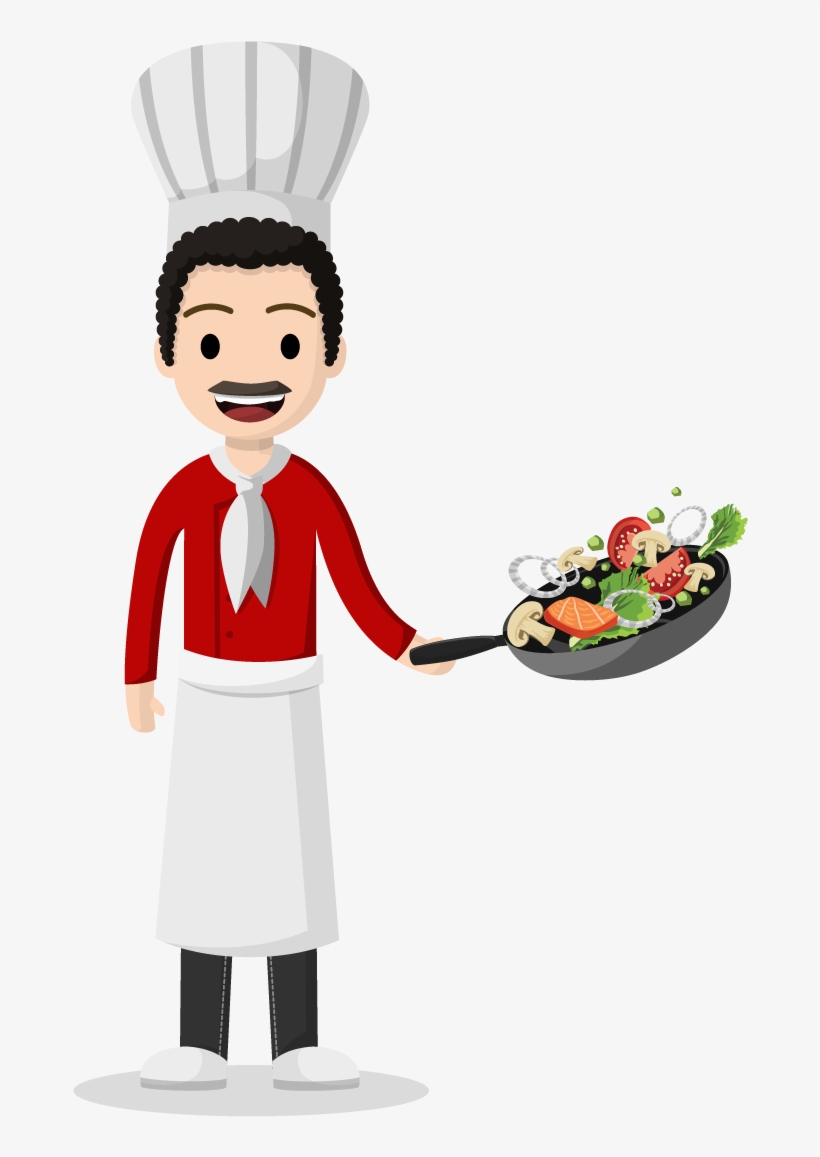 Job Character 1 Job Character 2 Job Character 3 Job - Chef Flat Design Png, transparent png download