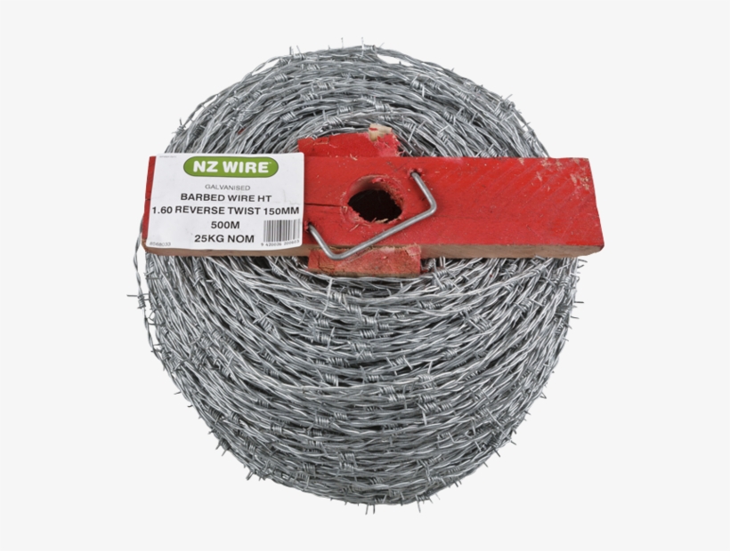 Nz Wire High Tensile Reverse Twist Barbed Wire 150mm - Barbed Wire, transparent png download