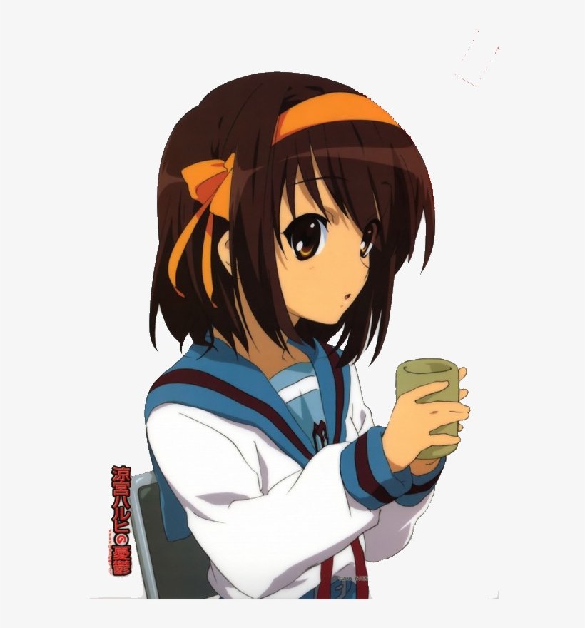 Haruhi Suzumiya ♡ - Melancholy Of Haruhi Suzumiya Render, transparent png download
