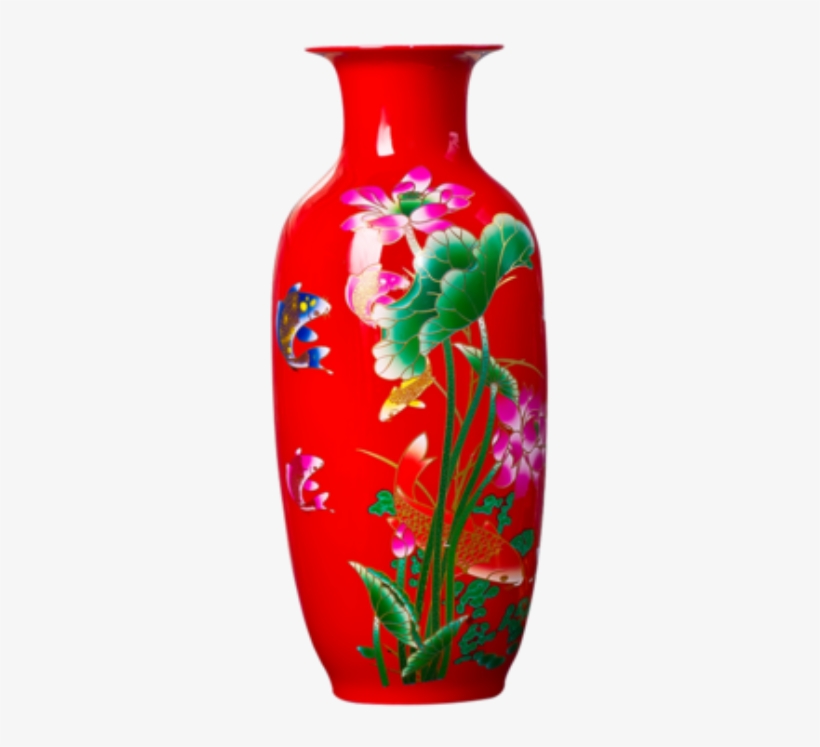 Ws 10 Designs Ceramic Lily Flower Painting Vases - Vase, transparent png download