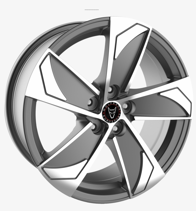 Wolfrace Eurosport Ad5 Gunmetal Polished - Hubcap, transparent png download