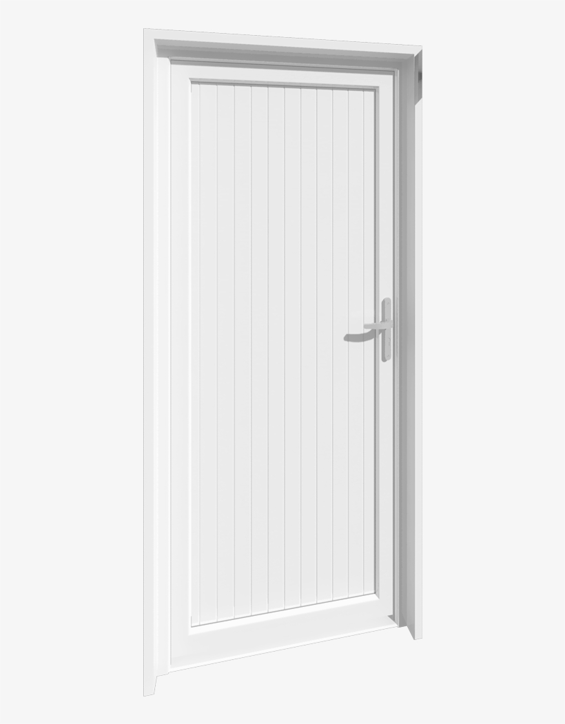 Porte De Service Pvc 1 Vantail - Door, transparent png download