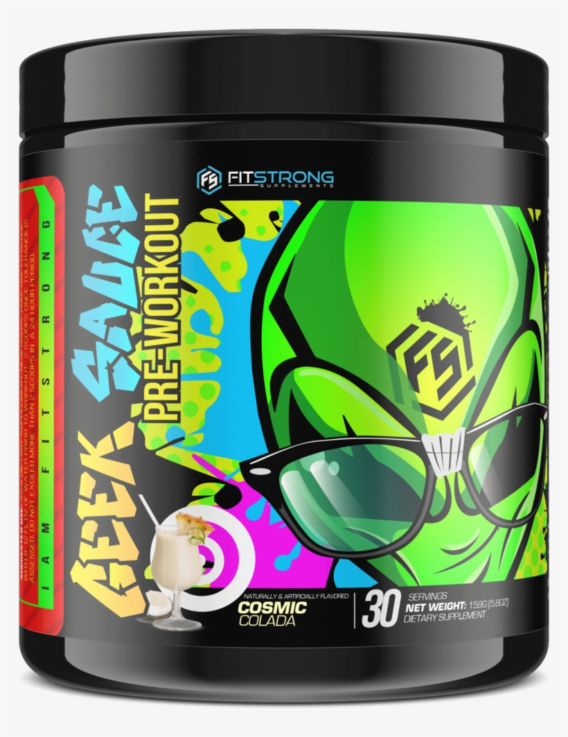 Geek Sauce Pina Colada Min - Alpha Drive Pre Workout, transparent png download