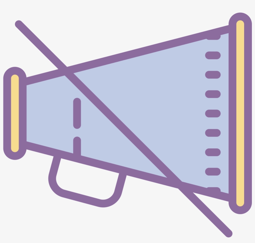 This Is A Picture Of A Handheld Bullhorn Loudspeaker - Icon, transparent png download