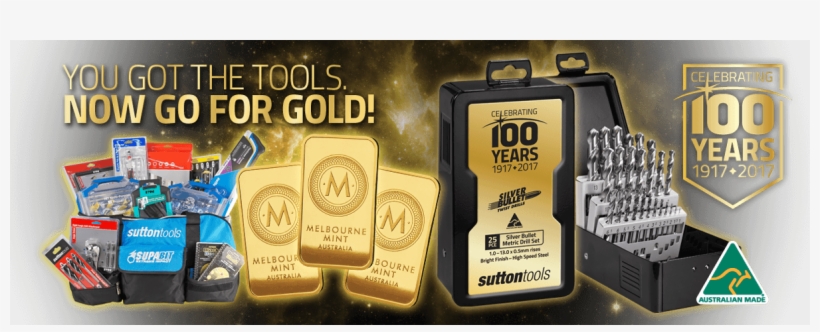 Sutton Tools Blue Bullet - Gold, transparent png download