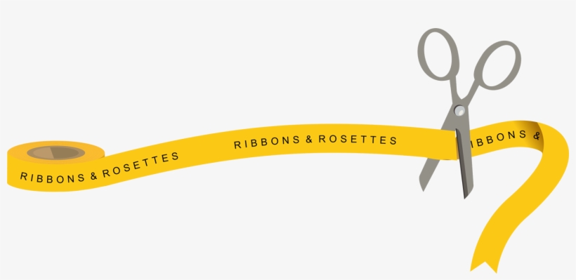 Branded Ribbon - Scissors, transparent png download