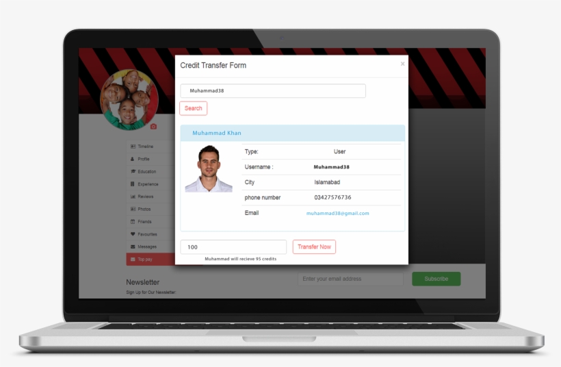 Credit Send Mockup Final - Pure Cornish Design, transparent png download