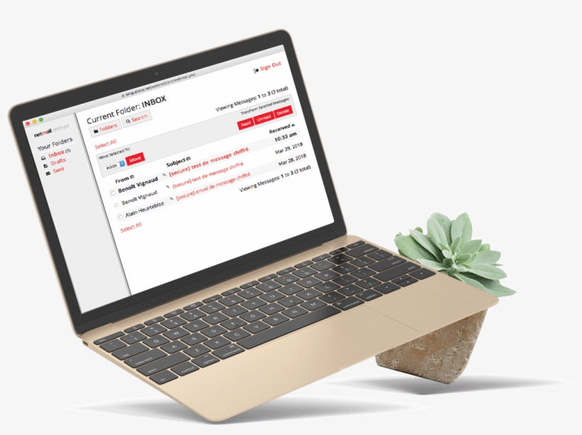 Mockup-encrpt - Netbook, transparent png download
