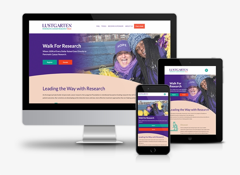 Fully-responsive, Fundraising Event Microsites That - Website, transparent png download