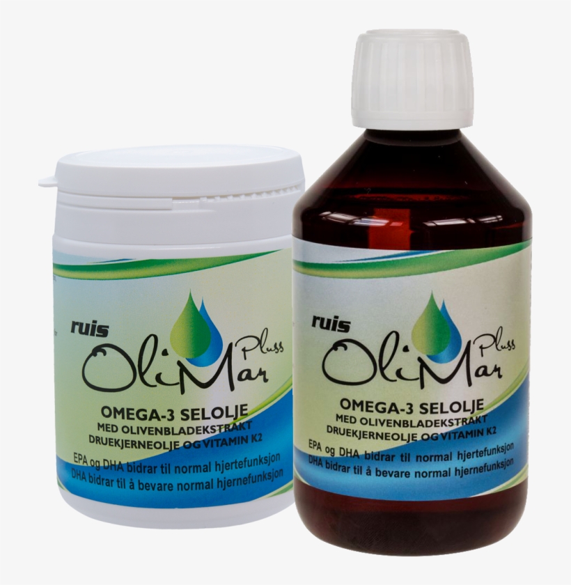 Olimar Pluss Selolje Inneholder En Unik Formula Som - Bottle, transparent png download
