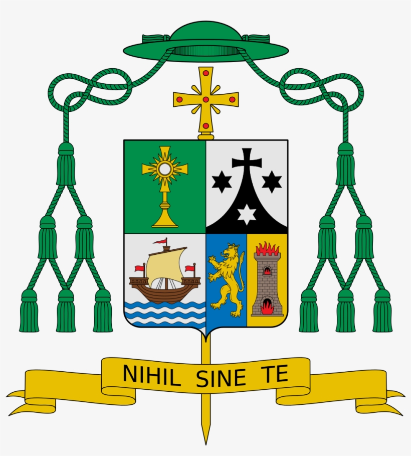 Catholic Dallas Coat Diocese Arms Of Catholicism Clipart - Bishop Oscar Jaime Florencio Coat Of Arms, transparent png download
