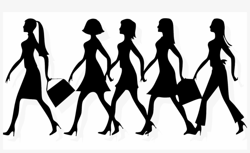 1001 Classy Things - Walking Women, transparent png download