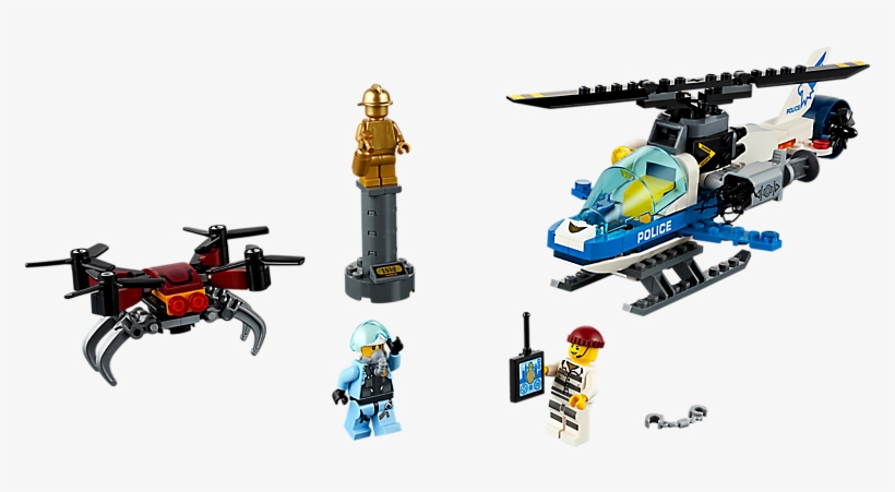 Sky Police Drone Chase - Lego City Sky Police, transparent png download