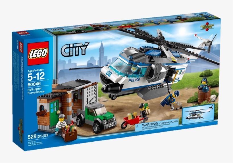 60046 Helicopter Surveillancelego Lego Lego Lego - Prix Lego City 60046, transparent png download