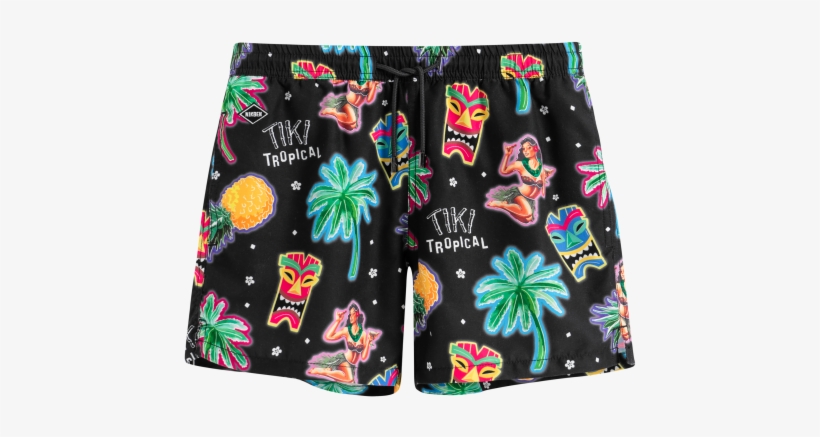 Tiki Tropical - Board Short, transparent png download