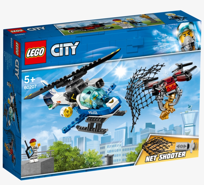 Lego 60207 City Sky Police Drone Chase - Lego City Sky Police, transparent png download