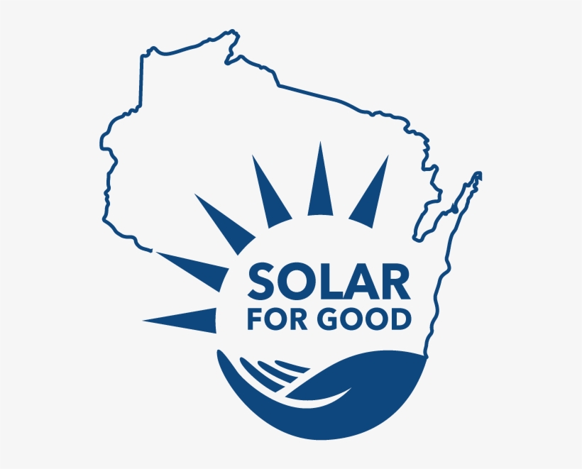 Renew Wisconsin's Solar For Good Initiative Fosters - Outline Of Wisconsin, transparent png download