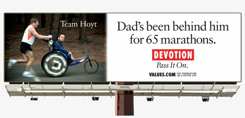See The Father And Son Team Who've Run 65 Marathons - Foundation For A Better Life Billboard, transparent png download