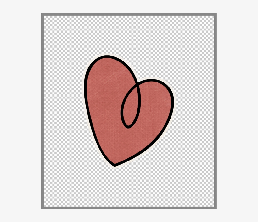 Save The Filled-in Sticker Doodle - Heart, transparent png download