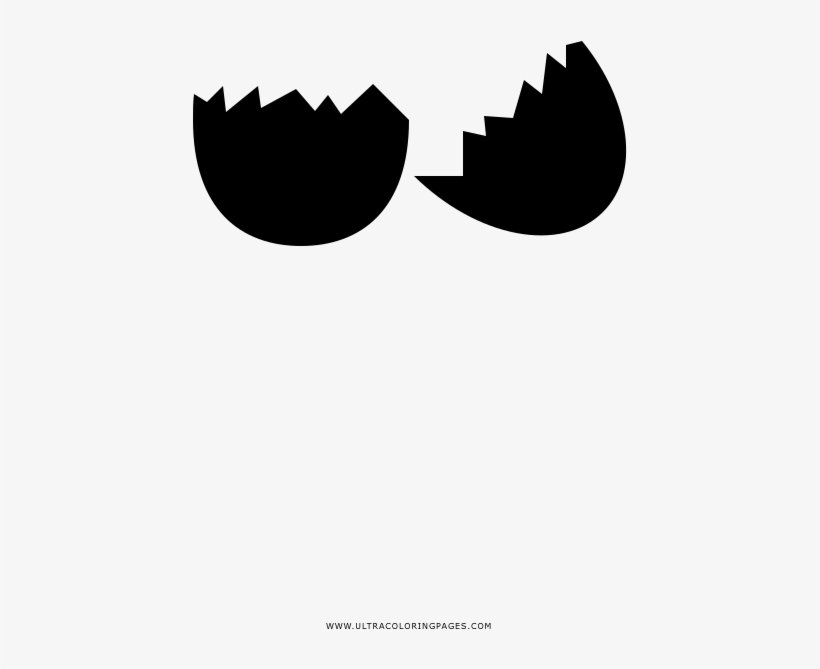 Cracked Egg Coloring Page - Illustration, transparent png download