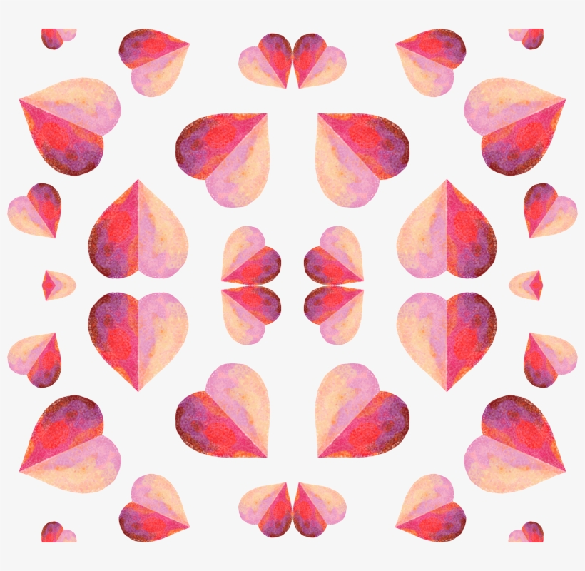 Valentines Day Cute Water Color Doodle Hearts Pinks - Heart, transparent png download