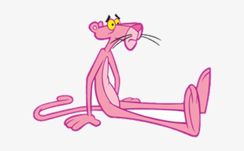 Pink Sticker - Pink Panther Cute Cartoon, transparent png download