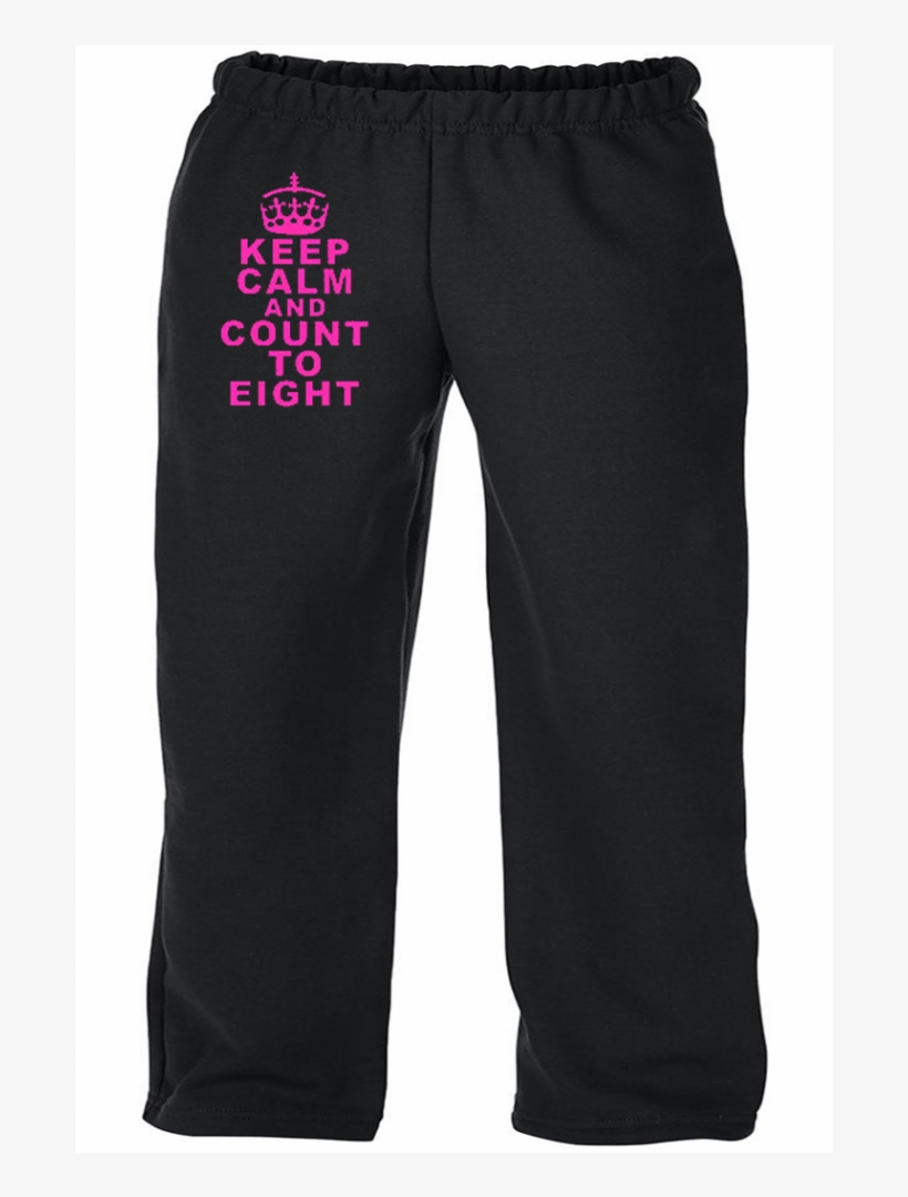 Youth Jogging Pants "keep Calm And Count To Eight" - Pajamas, transparent png download
