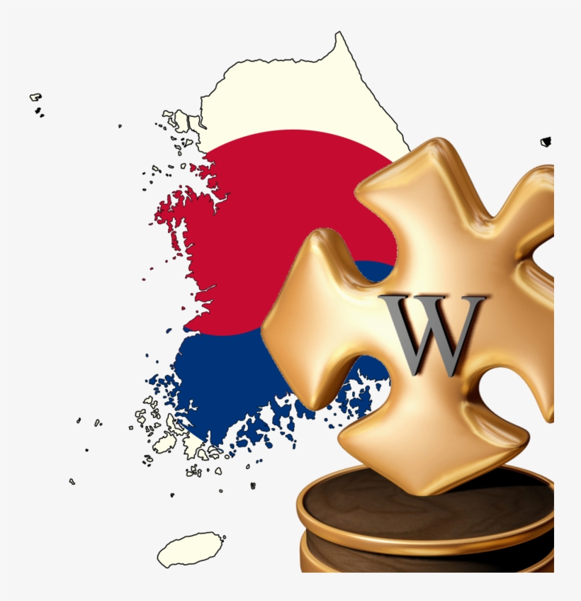 South Korea Barnstar - South Korea Map No Background, transparent png download