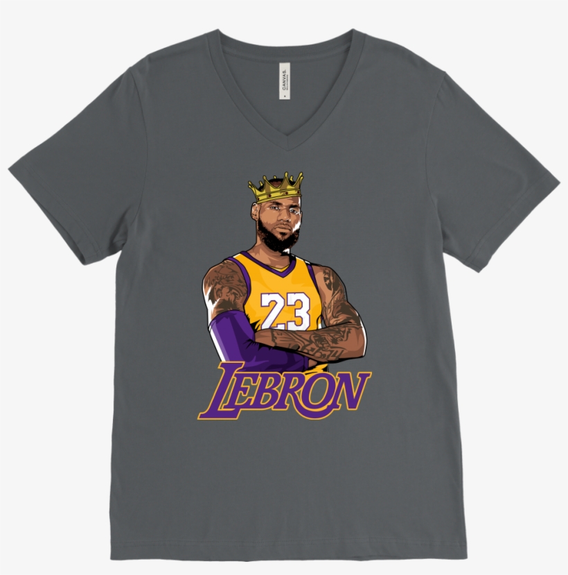 Lebron Logo V-neck - T-shirt, transparent png download