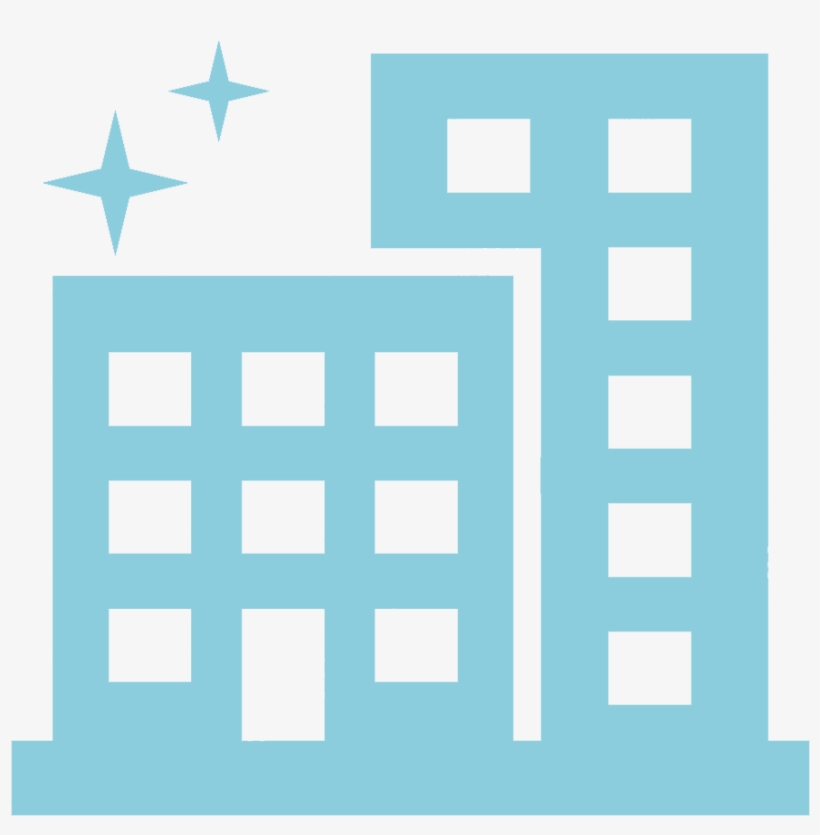 Commercial Cleaning - Building Vector Icon, transparent png download