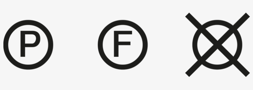 Dry Cleaning Symbols - Circle, transparent png download