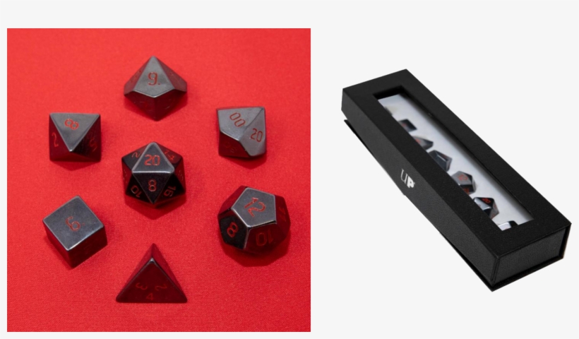Ultra Pro Roleplaying 7 Dice Set-gemstone Series Hematite - Knife, transparent png download