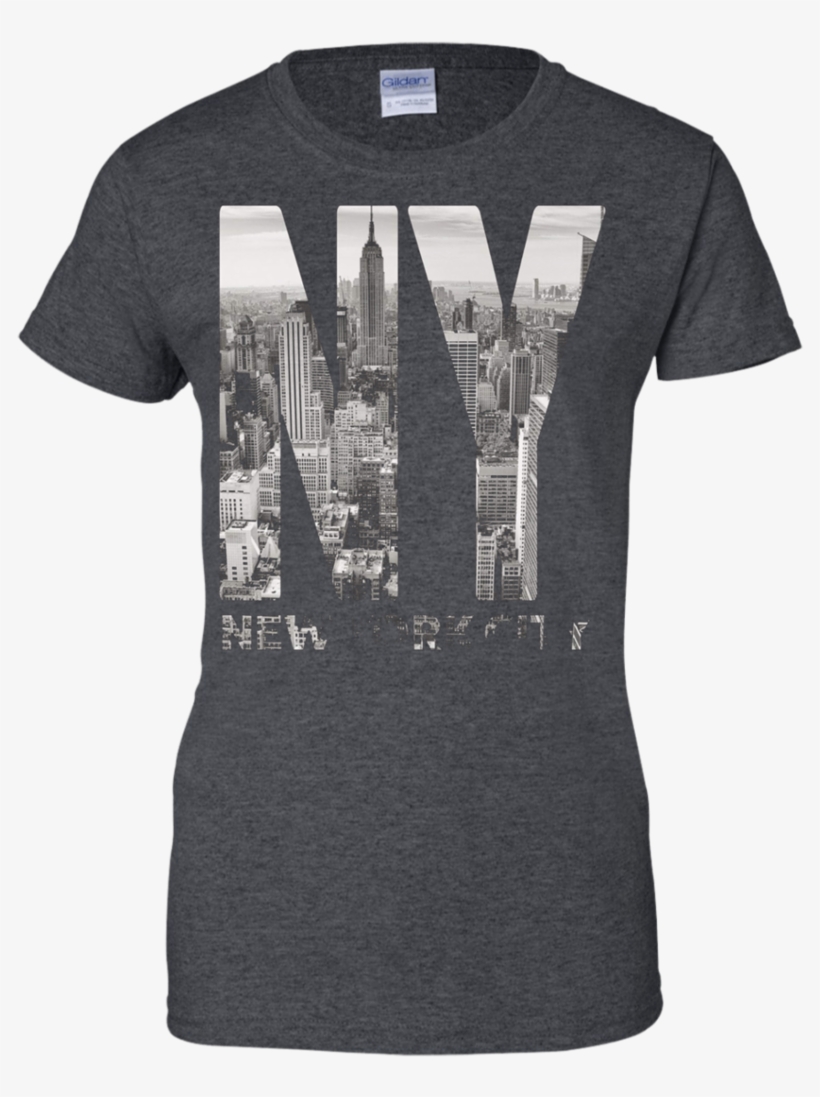 New York City Skyline Nyc Manhattan Apparel - Shirt, transparent png download