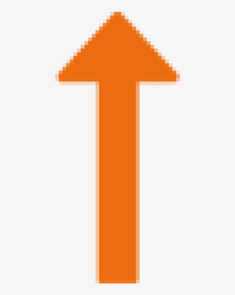 Long Arrow Up - Cross, transparent png download