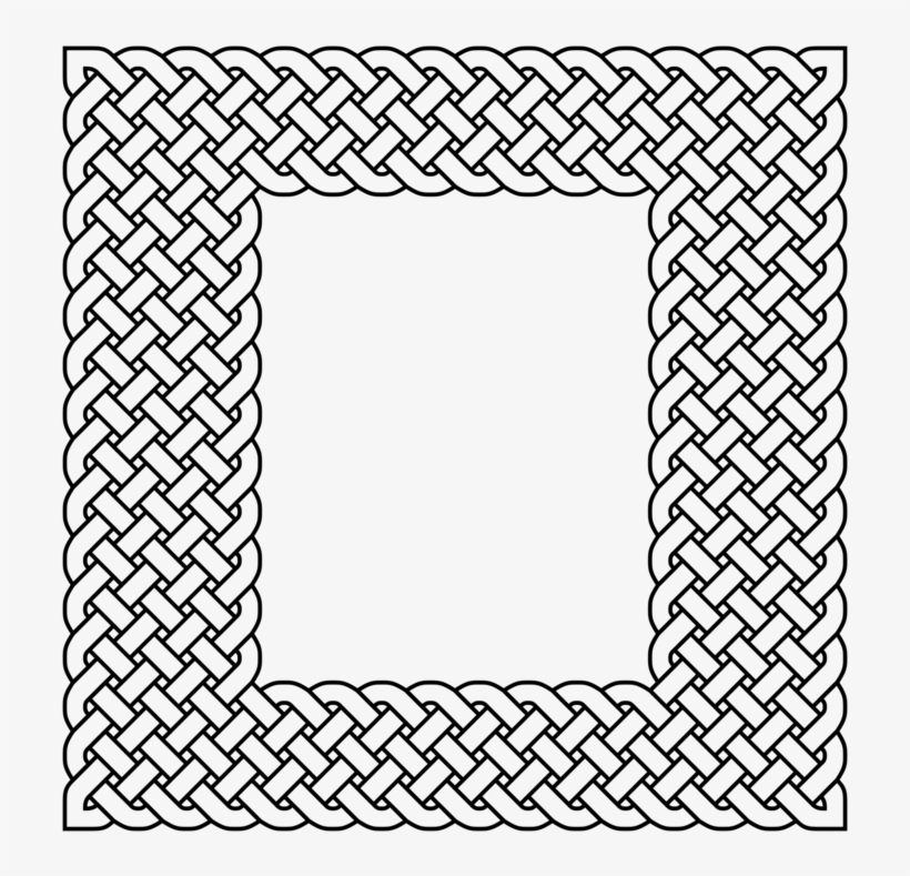 Celtic Knot Ornament Computer Icons Celts - Square Celtic Knot Border, transparent png download