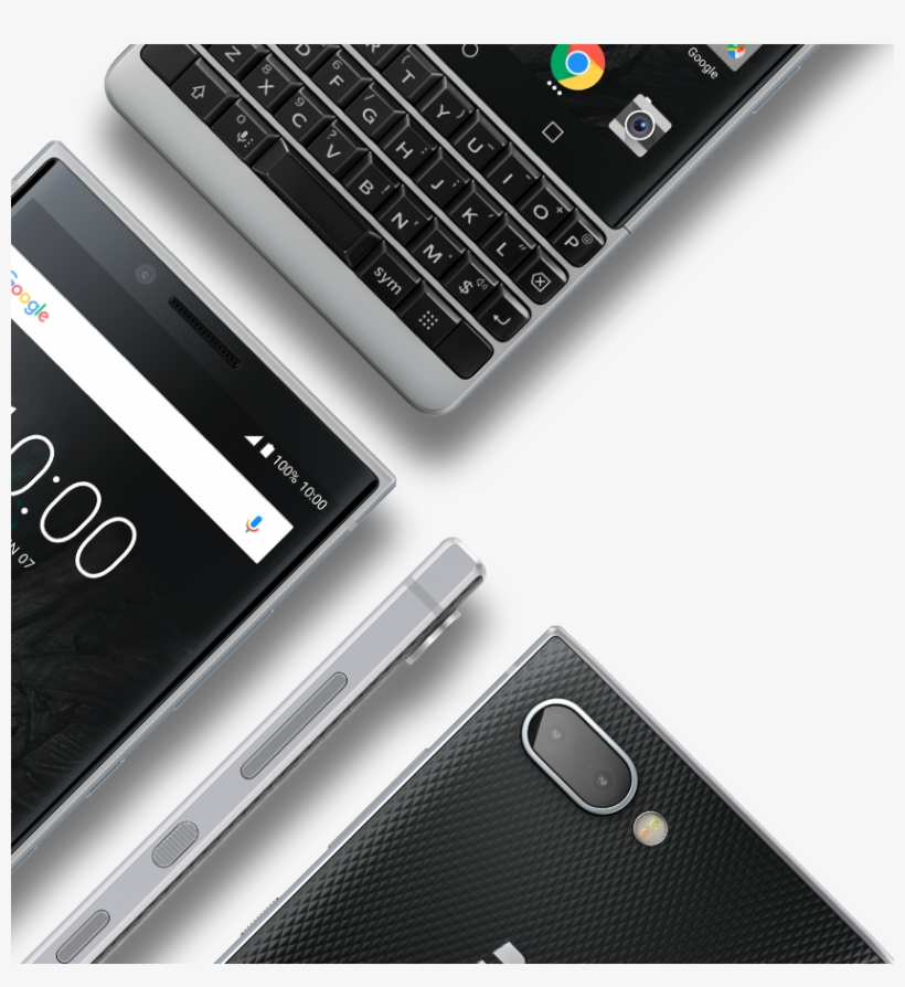 Iconic Design Mobile - Blackberry Key2 Silver, transparent png download