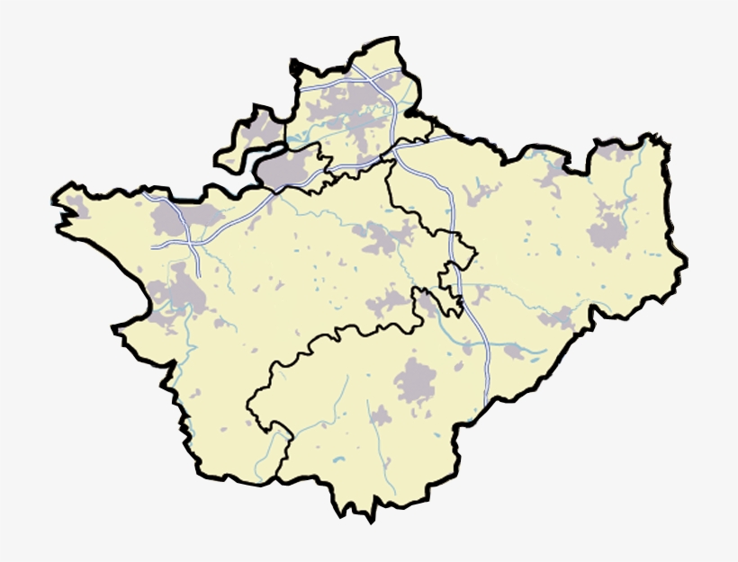 Cheshire Outline Map - Map Of Cheshire, transparent png download