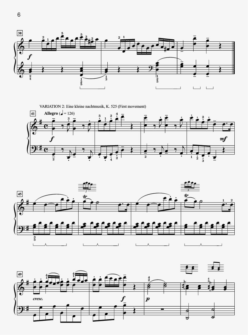 Happy Birthday Wolfgang Thumbnail - E6 On Sheet Music, transparent png download