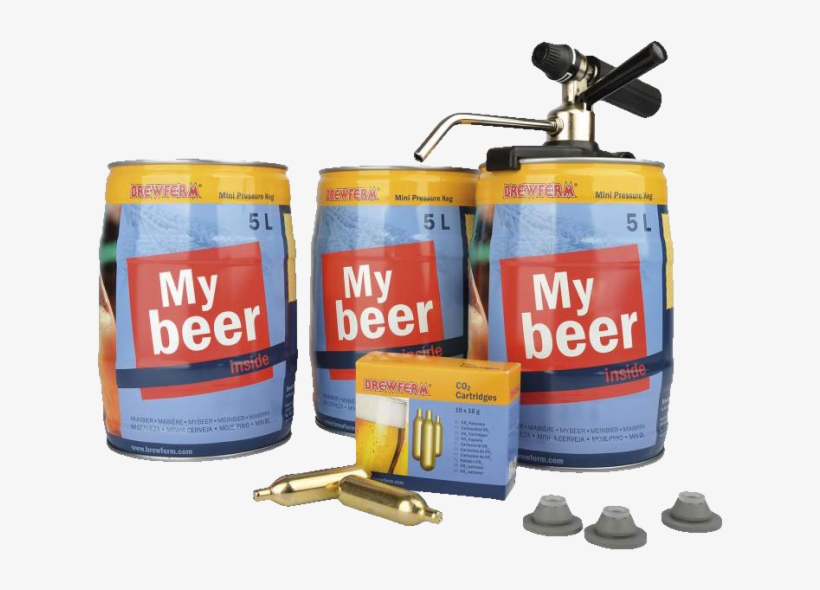 Mini Keg Startsett Med Party Star Deluxe - Mini Keg Starter Kit Brewferm, transparent png download