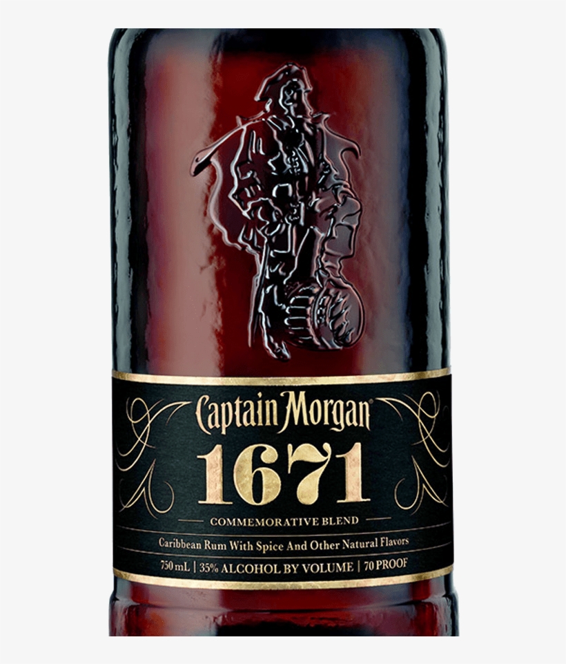 Captain 1671 Rum 750ml - Captain Morgan 1671, transparent png download