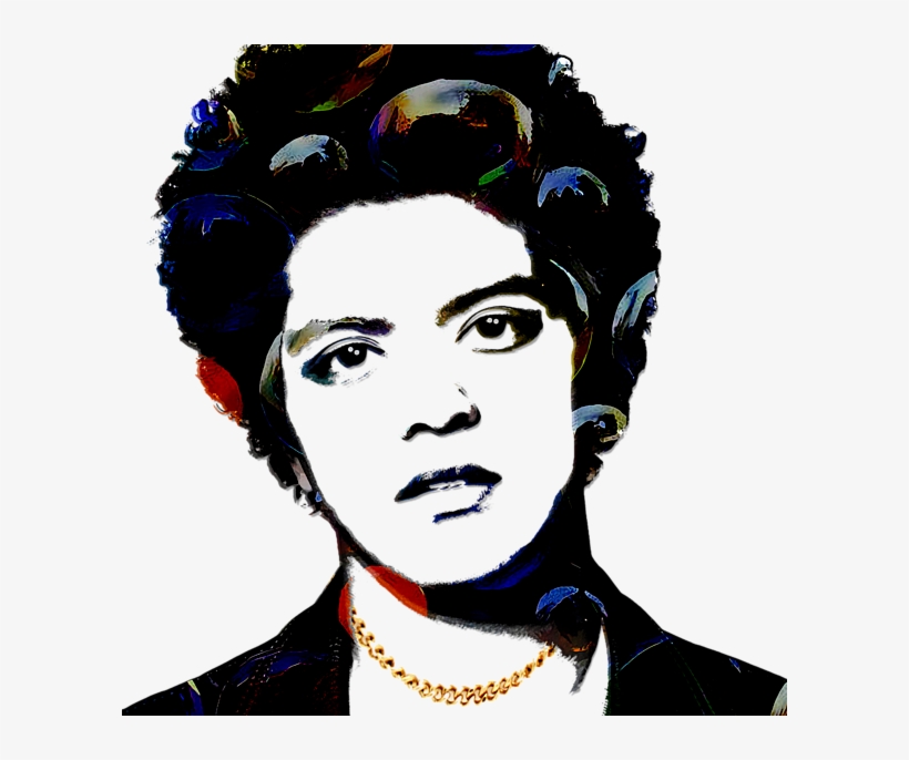 Bleed Area May Not Be Visible - Bruno Mars Art, transparent png download