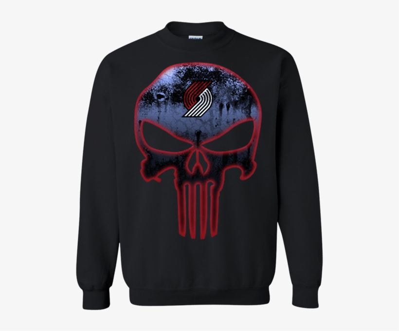 Portland Trail Blazers Basketball The Punisher Skull - Presents To Get For Lesbians, transparent png download