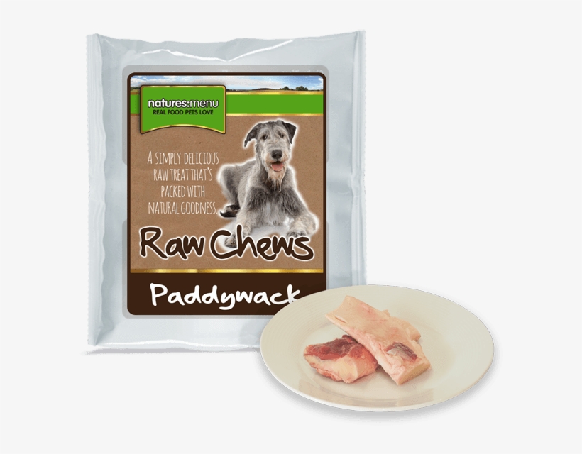Natures Menu Raw Frozen Dog Chews Beef Paddywack - Natures Menu Raw Chews, transparent png download