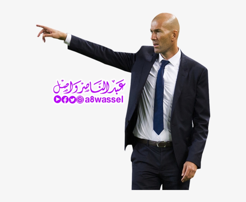 Zinedine Zidane Real Madrid - Zidane Coach Real Madrid Png, transparent png download