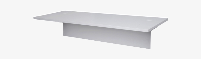 Straight Desk Timber Modesty White Top - Coffee Table, transparent png download